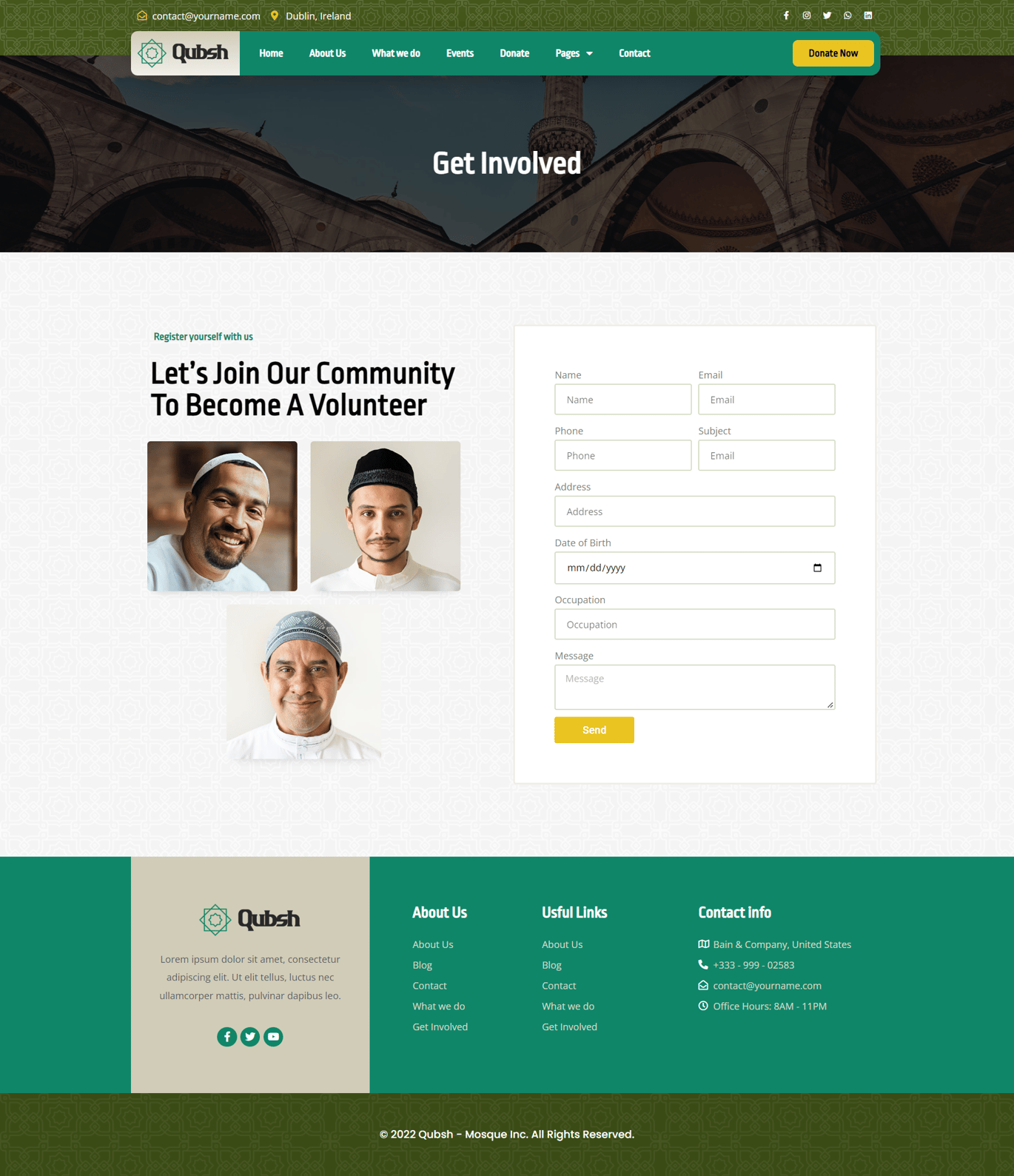 Qubsh - Islamic Centre & Mosque Elementor Template Kit - Image 7