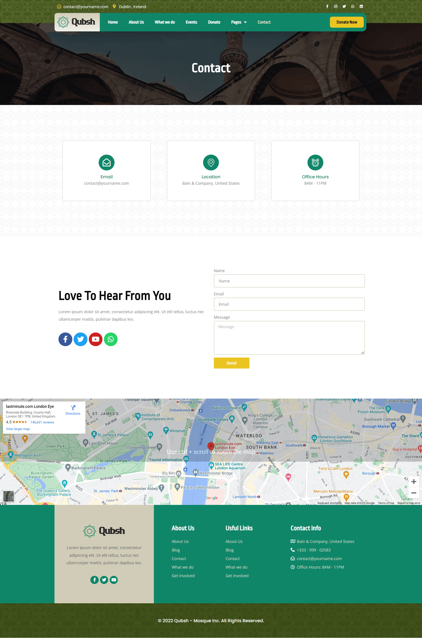 Qubsh - Islamic Centre & Mosque Elementor Template Kit - Image 11