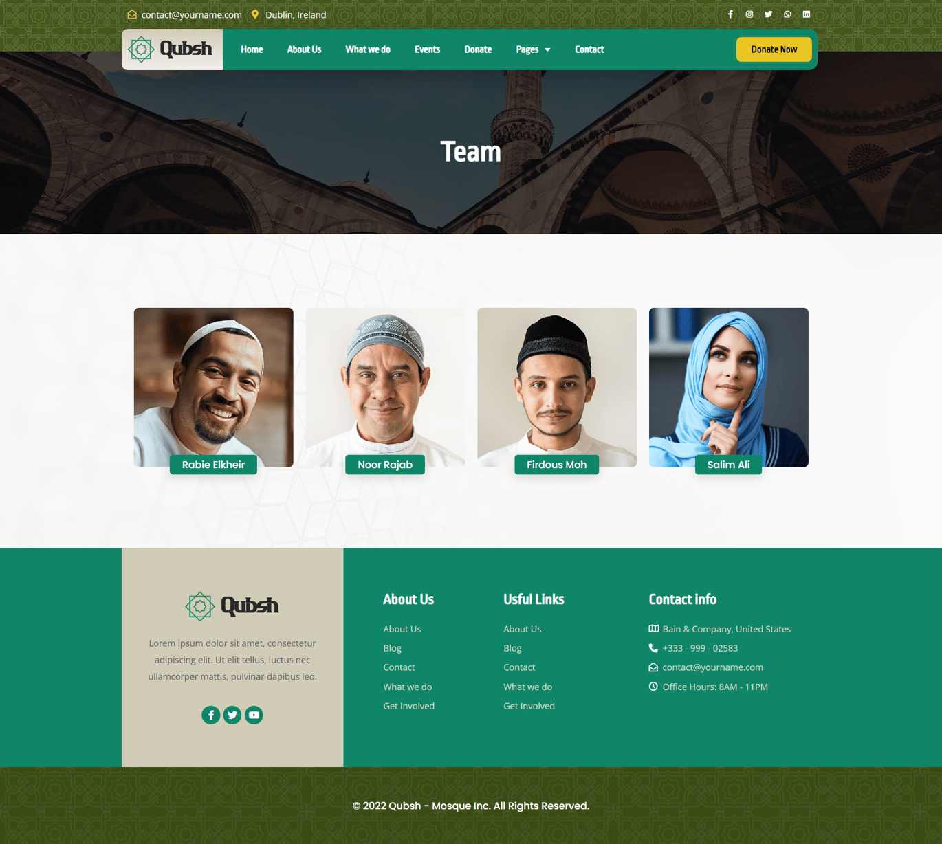 Qubsh - Islamic Centre & Mosque Elementor Template Kit - Image 3