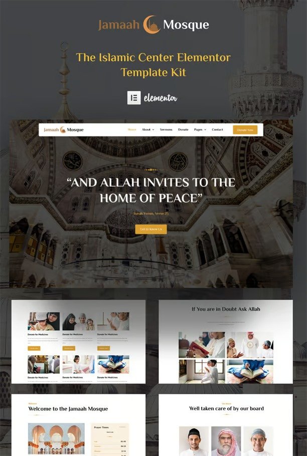 Jamaah - Mosque & Islamic Center Elementor Template Kit - Image 4